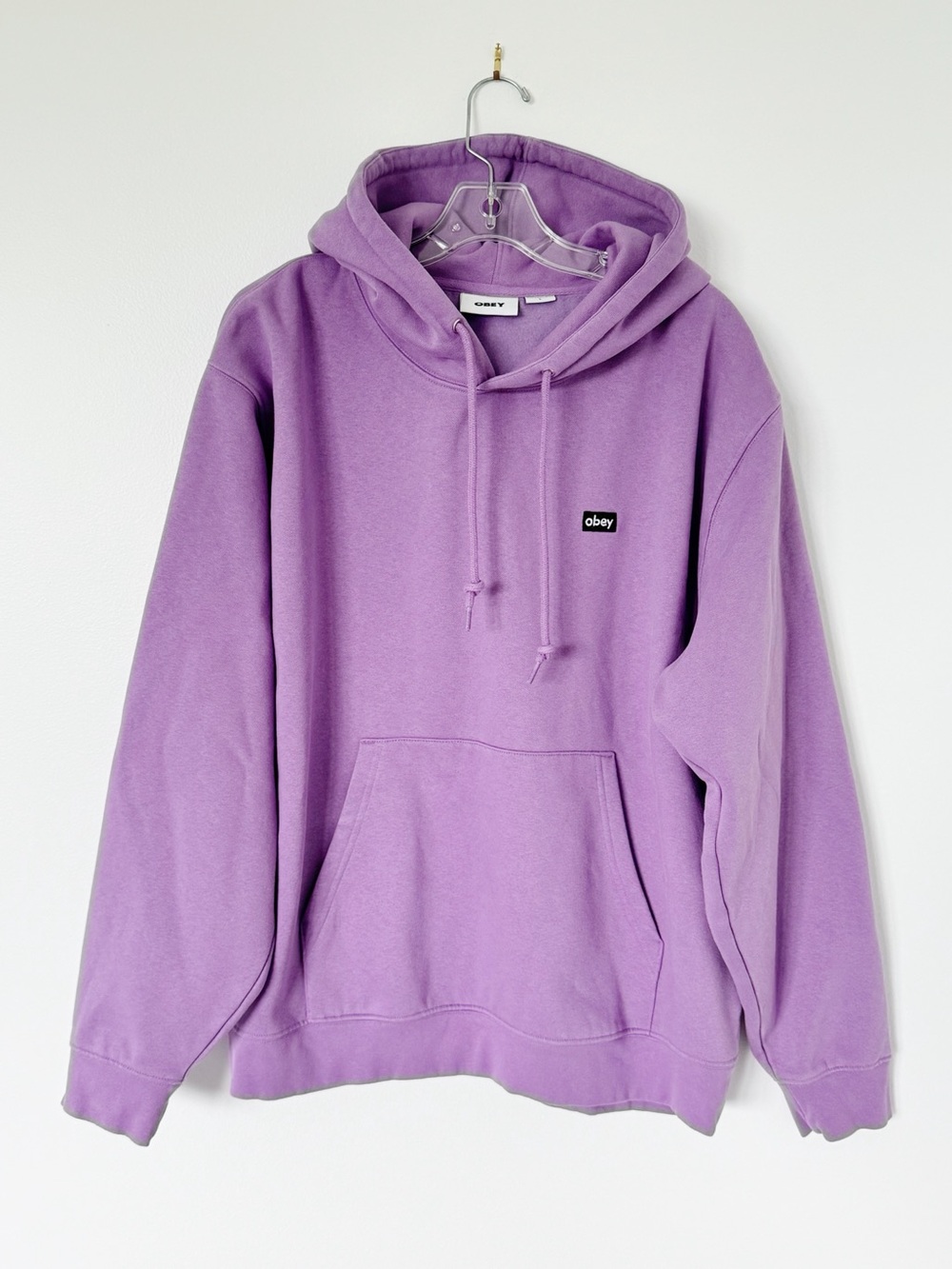 Purple Obey Fleece Sweatshirt Large